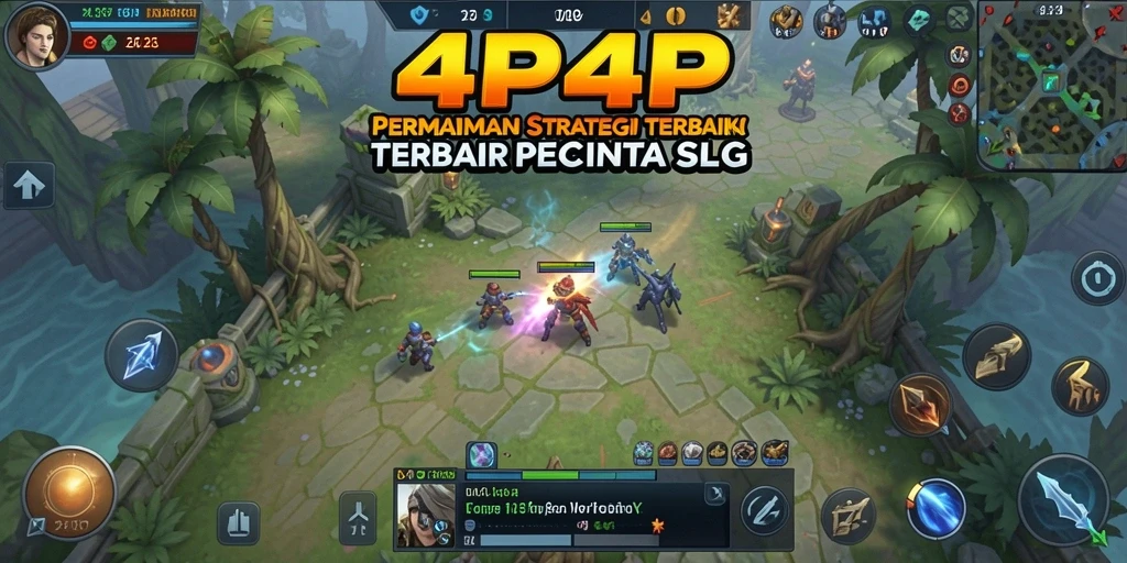 Tampilan gameplay seru di 4P4P dengan berbagai strategi pertempuran.