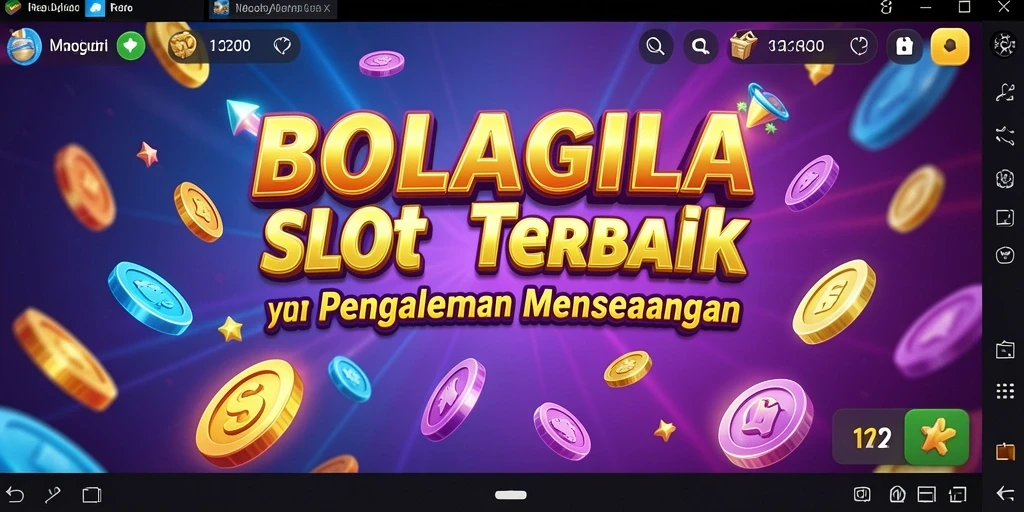 Tampilan menarik dari gameplay BOLAGILA yang seru dan penuh warna.