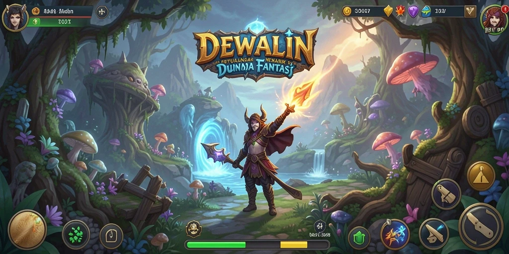 Tampilan gameplay DEWALIN yang penuh aksi dan petualangan.