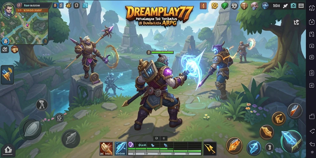 Tampilan gameplay seru dan dinamis di DREAMPLAY77.