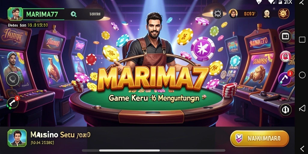 Tampilan menarik dari permainan Kasino di MARIMA77.